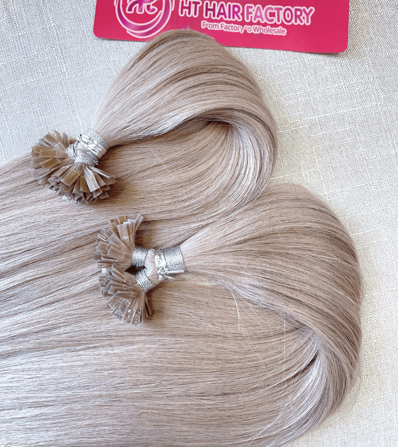Recoloring Platinum blonde Vietnamese Hair
