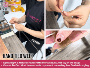 Hand-tied Weft Extensions