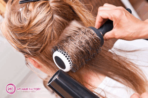 Air dry your human bulk hair