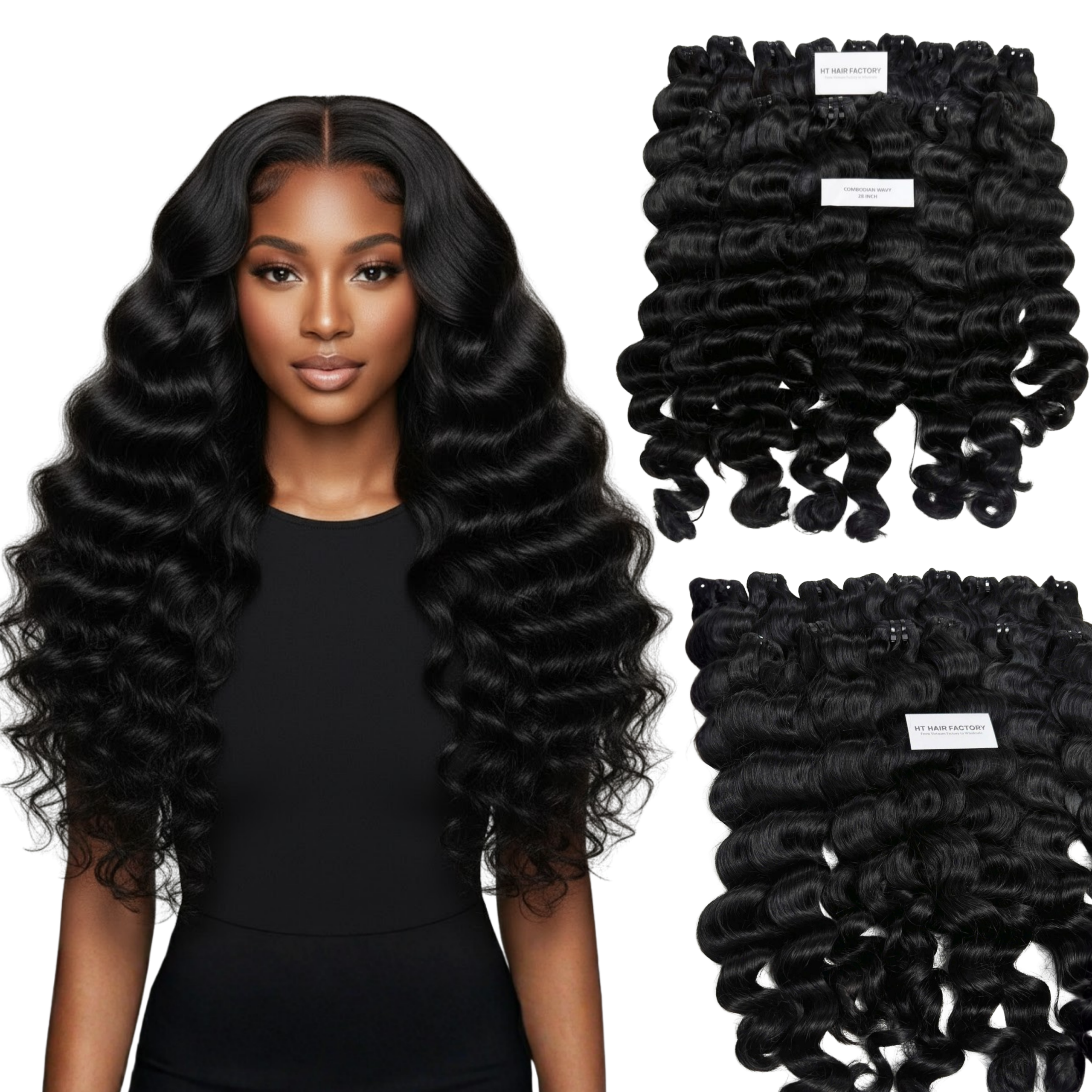 Cambodian Wavy Weft Hair Bundles All Length 8-30 inches – Vietnamese Raw Hair