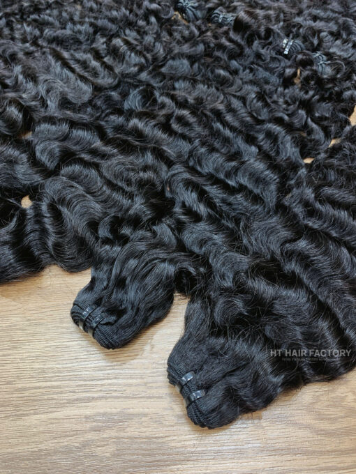 Loose Curly Human Hair Bundles – Raw Vietnamese Hair by HT Hair Factory - Image 4