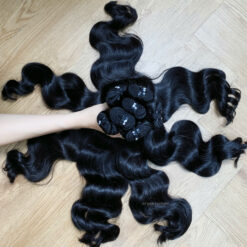 Alternative view of Natural Wavy Weft Hair Bundles All Length 8-30 inches – Vietnamese Raw Hair