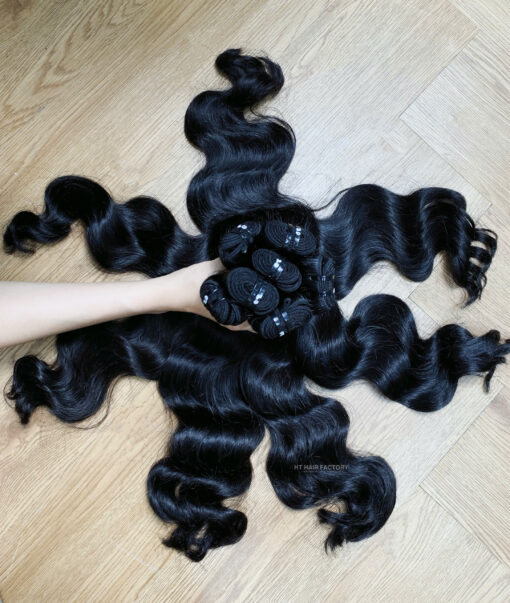 Natural Wave Human Hair Bundles – Raw Vietnamese Hair by HT Hair Factory - Image 2
