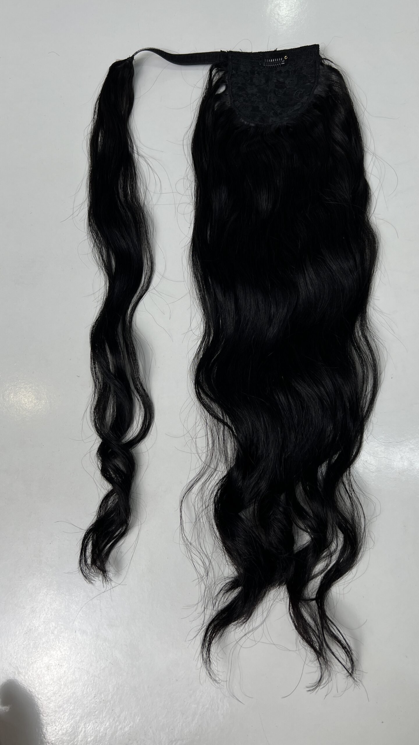 Ponytails Hair Extensions Black color Natural Curly All Length 8-30 inches - Image 2