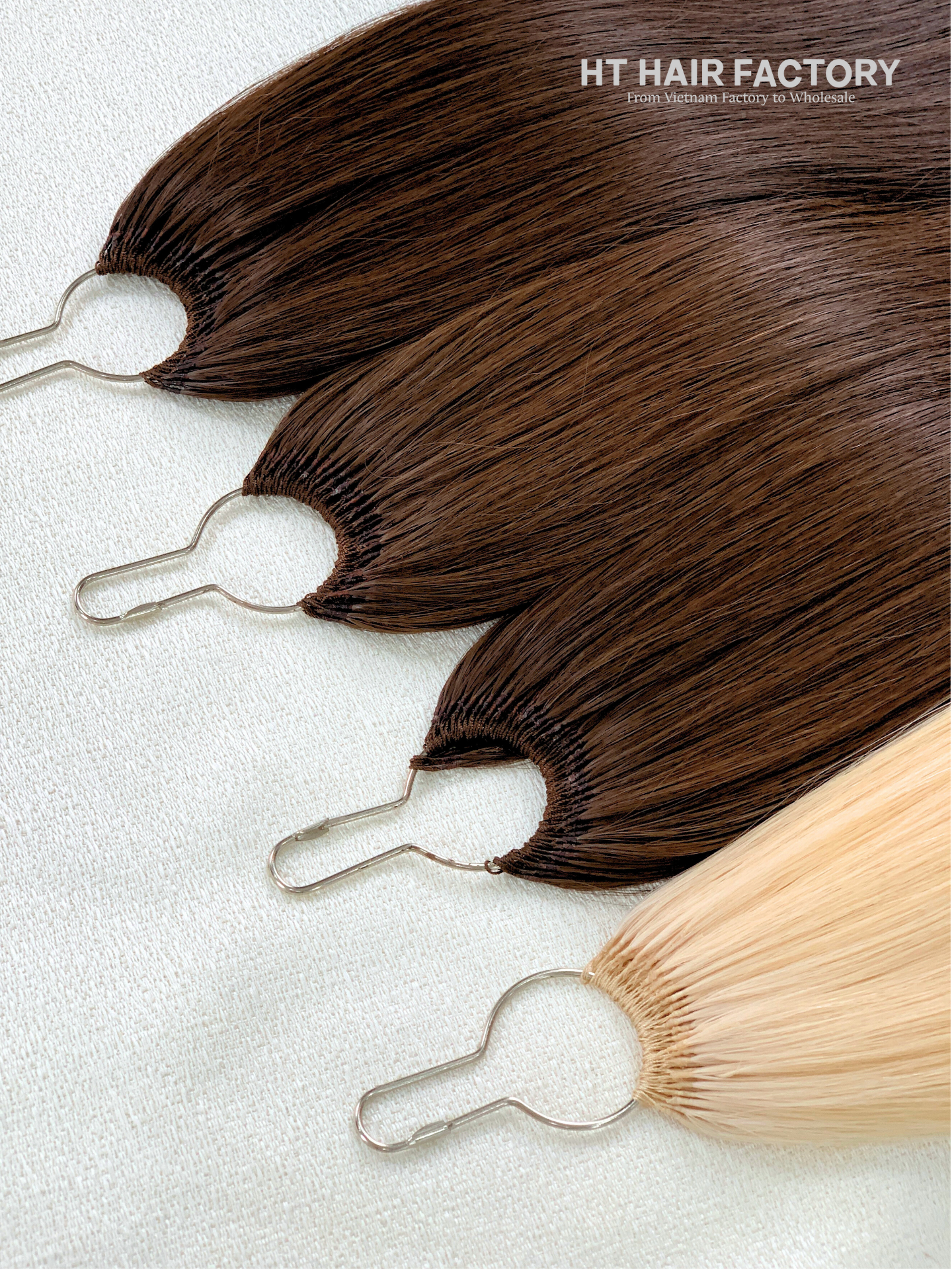 9D Feather Hair Extensions Dark Brown Straight Hair