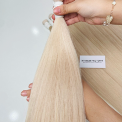 Straight Bulk Hair Extensions Super Light Colors