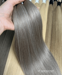 Colored Bulk Hair Shade #16U #18 #613 From Vietnamese Raw Hair