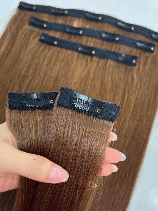 Clip In Extensions Natural Straight Human Hair Extensions Double Drawn Top 1 Vietnamese Raw Hair Supplier