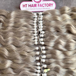 Natural Grey Human Bulk Hair Extension 20 Inch Hot Selling Product
