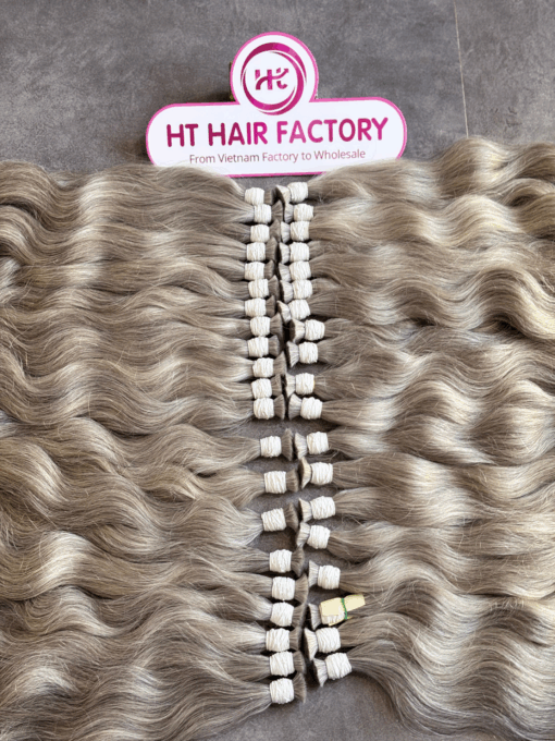Natural Grey Human Bulk Hair Extension 20 Inch Hot Selling Product