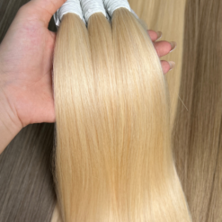 Colored Bulk Hair Shade #16U #18 #613 From Vietnamese Raw Hair