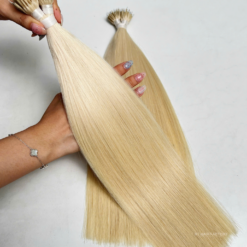 Nano Ring Hair Extensions 16 Inches Shade #613 Hot-selling 100% Raw Vietnamese Hair Super Grade