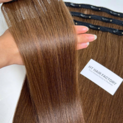 Clip In Extensions Natural Straight Human Hair Extensions Double Drawn Top 1 Vietnamese Raw Hair Supplier