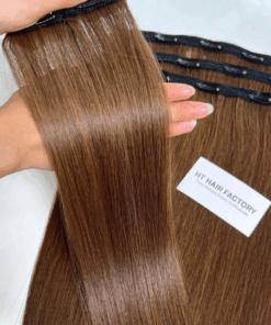 Clip In Extensions Natural Straight Human Hair Extensions Double Drawn Top 1 Vietnamese Raw Hair Supplier