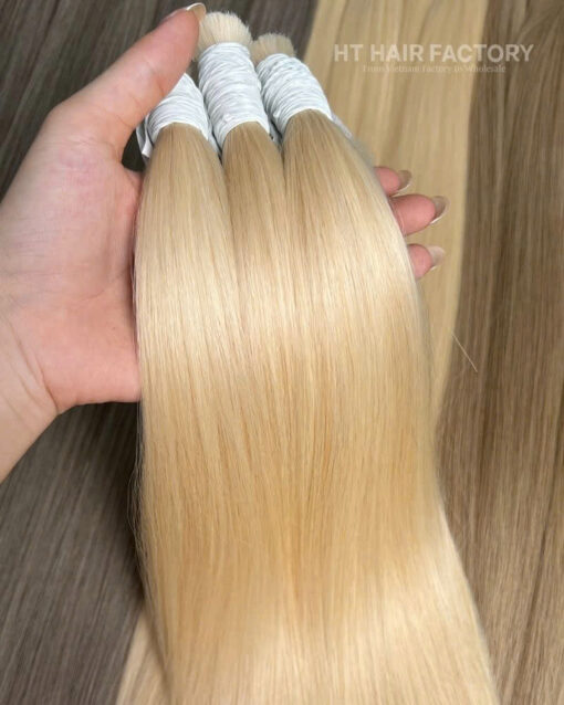 Colored Hair Bulk Hair A++++ Vietnamese Raw Hair - Image 3