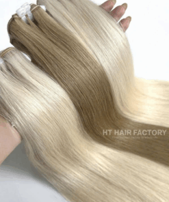 Vietnamese Machine Weft Extensions Color #12 #18 Premium Quality