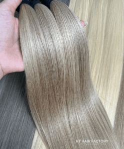 Colored Bulk Hair Shade #16U #18 #613 From Vietnamese Raw Hair