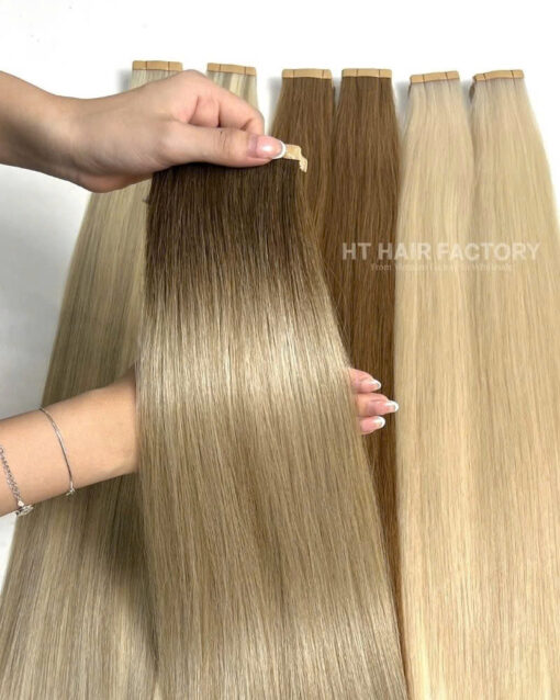 Tape-In Extensions Many Color 100% SDD Straight Raw Hair Extensions Best Quality 24 Inches 60 Cm - Image 3