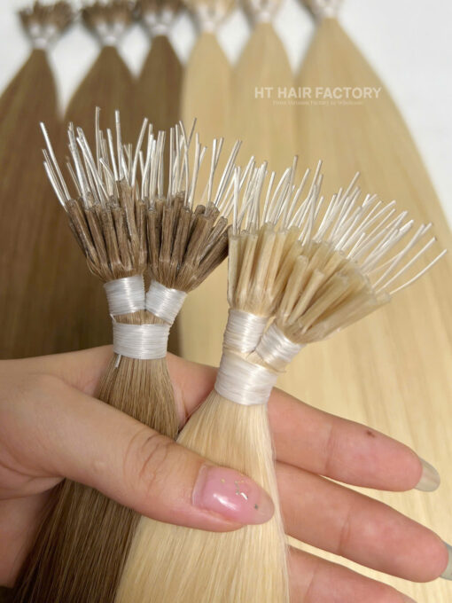 Nano Tip Human Hair Extensions 100% Virgin Vietnamese Double Drawn Hair Good Price - Image 4