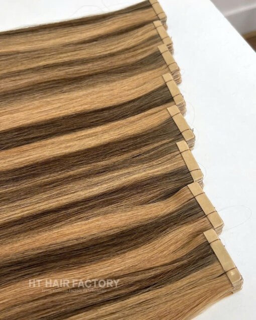 Tape-In Extensions 100% SDD Straight Raw Hair Extensions Best Quality 24 Inches 60 Cm - Image 4