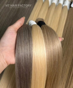 Colored Hair Bulk Hair A++++ Vietnamese Raw Hair