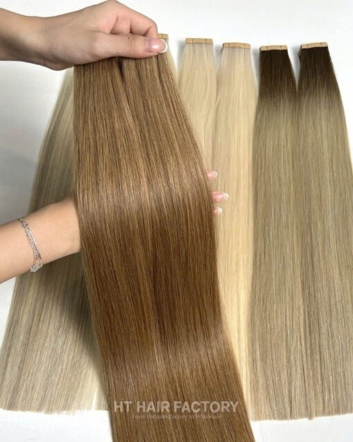 Tape-In Extensions Many Color 100% SDD Straight Raw Hair Extensions Best Quality 24 Inches 60 Cm - Image 5