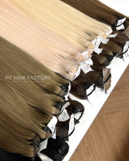 Vietnamese Machine Weft Extensions Color #1 Premium Quality - Image 3