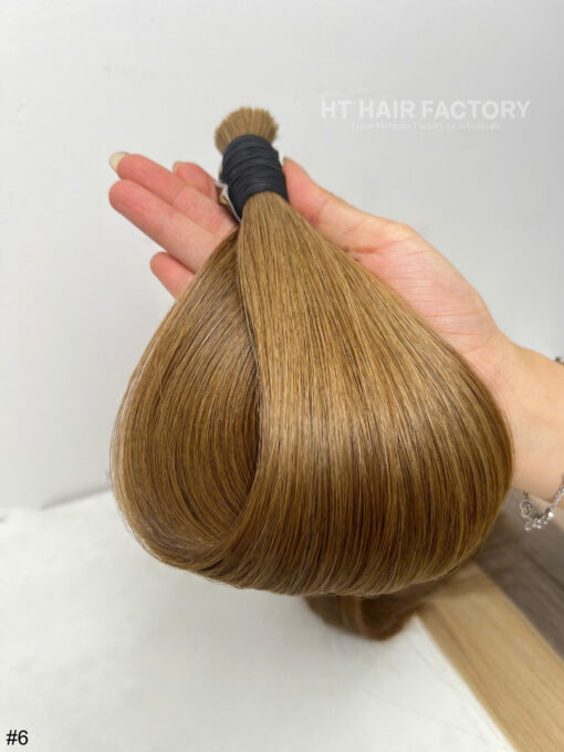 Bulk Hair Colored #16U  #PLATINUM #BB #SM Vietnamese Raw Hair - Image 4