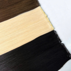 Genius Weft Hair Extensions Double Weft One Donor Virgin 100% Vietnamese Invisible Human Super Double Drawn