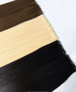 Genius Weft Hair Extensions Double Weft One Donor Virgin 100% Vietnamese Invisible Human Super Double Drawn