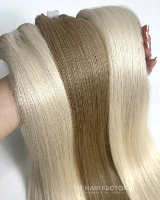Vietnamese Machine Weft Extensions Color #1 Premium Quality - Image 5