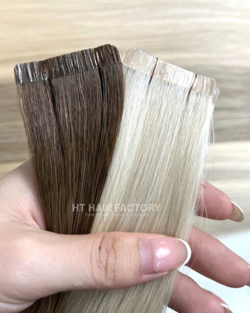 Tape-In Extensions Many Color 100% SDD Straight Raw Hair Extensions Best Quality 24 Inches 60 Cm - Image 2