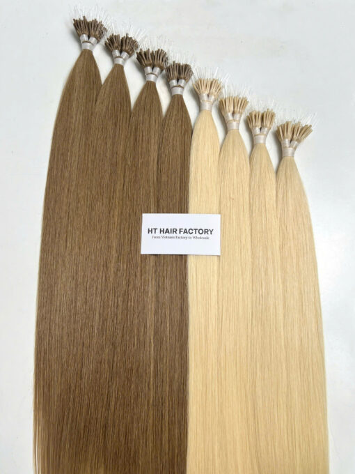 Nano Tip Human Hair Extensions 100% Virgin Vietnamese Double Drawn Hair Good Price
