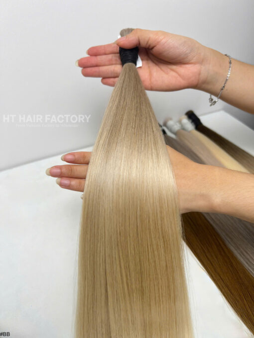 Bulk Hair Colored #Grey #16U  #PLATINUM #BB #SM 100% Vietnamese Raw - Image 3