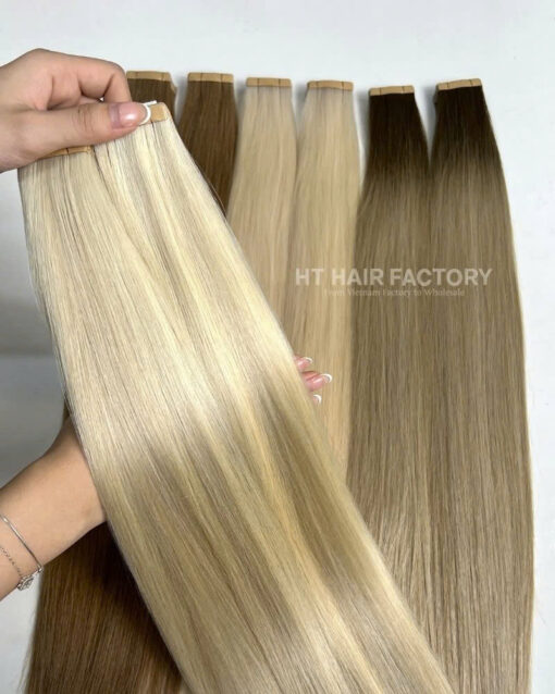 Tape-In Extensions Many Color 100% SDD Straight Raw Hair Extensions Best Quality 24 Inches 60 Cm - Image 4