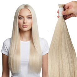 Straight Bulk Hair Extensions Super Light Colors