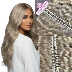 Natural Grey Human Bulk Hair Extension 100% Vietnamese Raw Hair