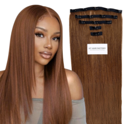 Clip In Extensions Natural Straight Human Hair Extensions Double Drawn Top 1 Vietnamese Raw Hair Supplier