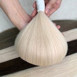 Straight Bulk Hair Extensions Super Light Colors