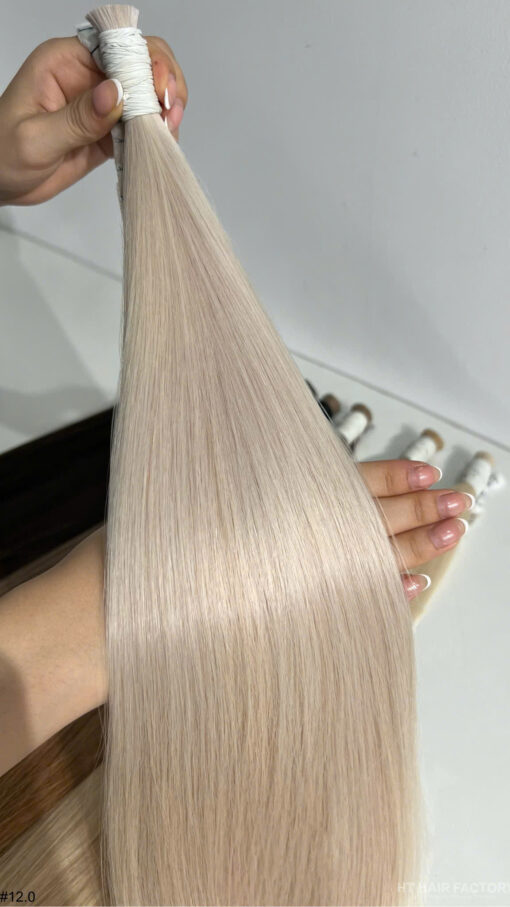Bulk Hair Hair Colored #12.0 #16 #Ivory #18 Vietnamese Raw Hair