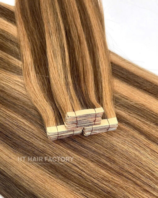 Tape-In Extensions 100% SDD Straight Raw Hair Extensions Best Quality 24 Inches 60 Cm - Image 2