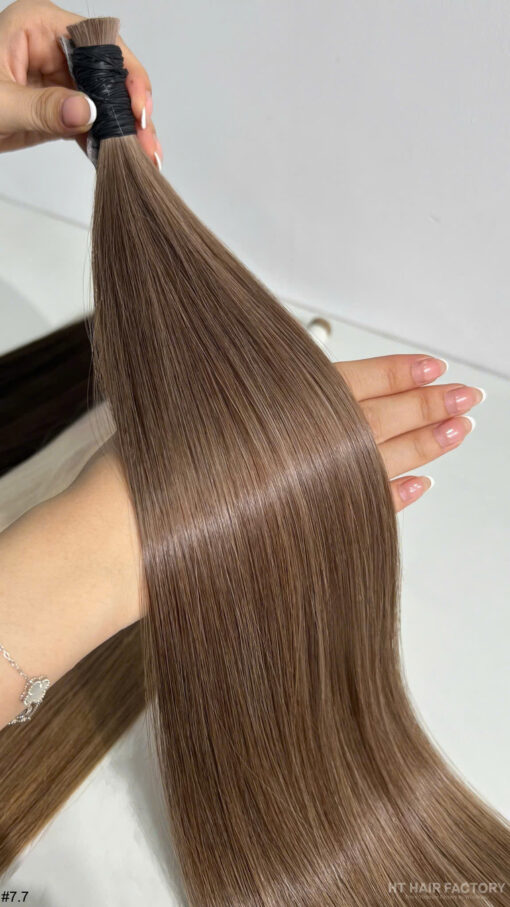 Bulk Hair Hair Colored #7.7 #6 #4 #2 Vietnamese Raw Hair