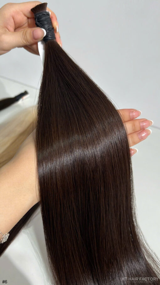 Bulk Hair Hair Colored #7.7 #6 #4 #2 Vietnamese Raw Hair - Image 4