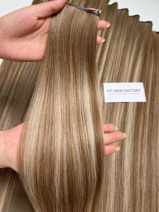 High Quality Hair Extensions Genius Weft Human Hair Double Drawn 100% Vietnamese Raw Virgin Hair Extensions