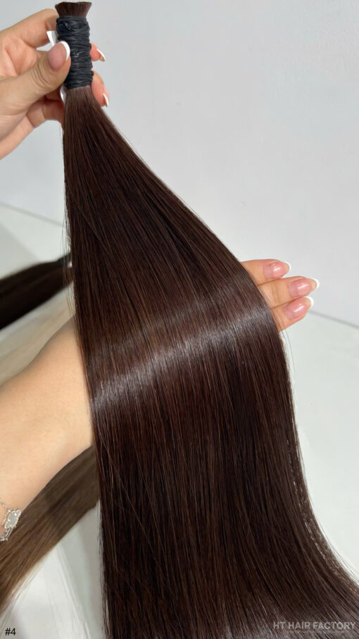 Bulk Hair Hair Colored #7.7 #6 #4 #2 Vietnamese Raw Hair - Image 3