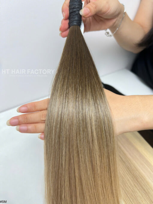 Bulk Hair Colored #Grey #16U  #PLATINUM #BB #SM 100% Vietnamese Raw - Image 2