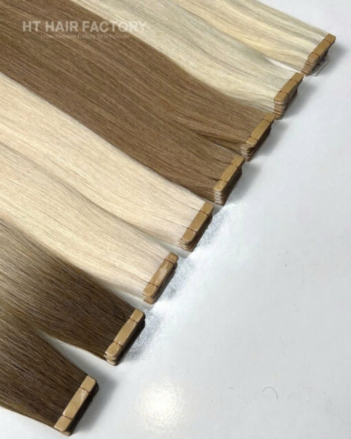 Tape-In Extensions Many Color 100% SDD Straight Raw Hair Extensions Best Quality 24 Inches 60 Cm