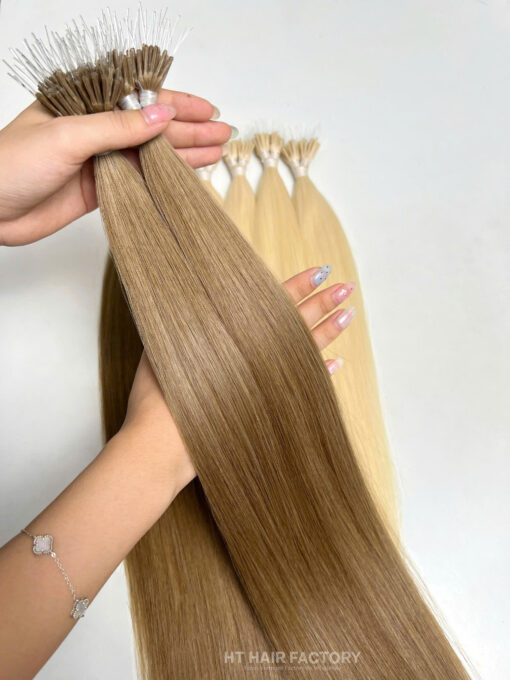 Nano Tip Human Hair Extensions 100% Virgin Vietnamese Double Drawn Hair Good Price - Image 5