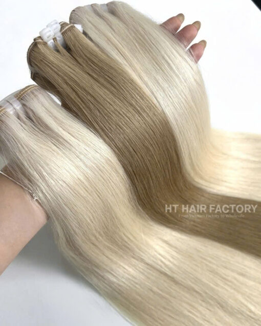 Vietnamese Machine Weft Extensions Color #1 Premium Quality