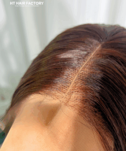 Bone Straight Ombre Black Brown Color 4×4 Lace Closure Wigs 12 inches